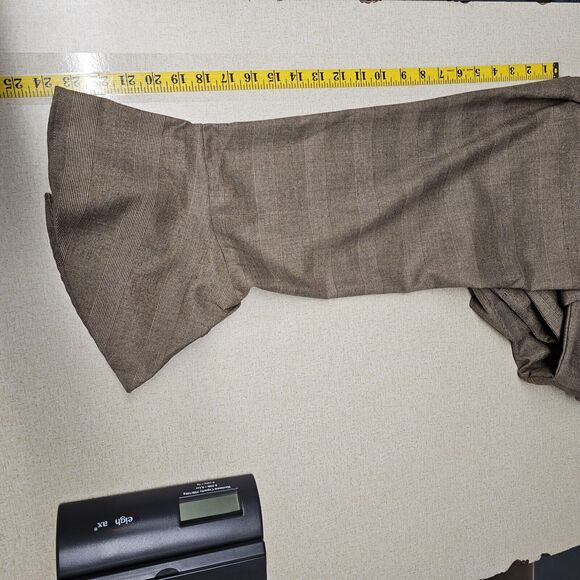 Sugar + Lips Womens Small Window Pane Plaid Ruffle Hem Pants Office Academia - Picture 7 of 7